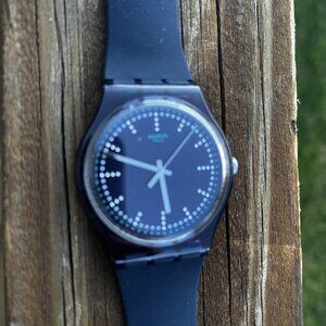 NEW Swatch Watch Unisex Navy Blue